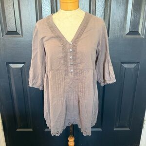 Johnny Was 100% Cotton Tunic L